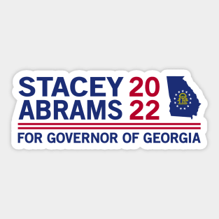 Stacey Abrams for Governor of Georgia 2022 Sticker